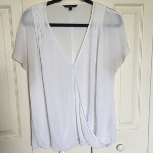 Banana Republic Pleated Shoulder Wrap-Front Top